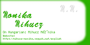monika mihucz business card